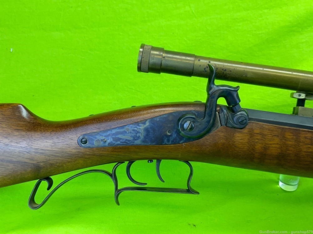 Pedersoli Tryon Target Rifle Match Sniper Dixie 4x15 Brass Scope DGW 50 Cal-img-5