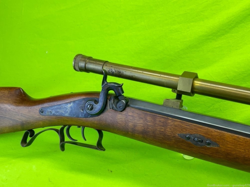 Pedersoli Tryon Target Rifle Match Sniper Dixie 4x15 Brass Scope DGW 50 Cal-img-6