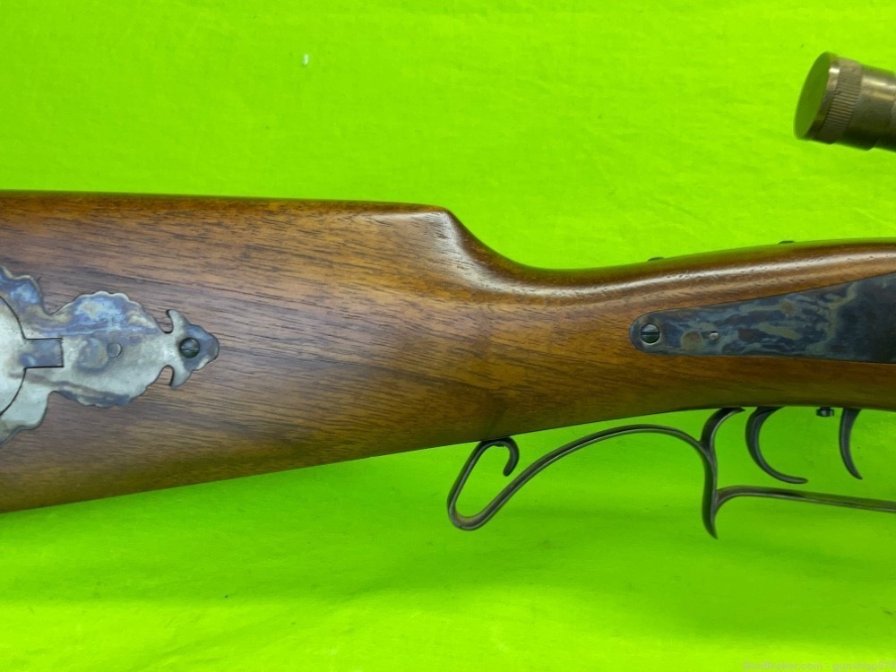 Pedersoli Tryon Target Rifle Match Sniper Dixie 4x15 Brass Scope DGW 50 Cal-img-3