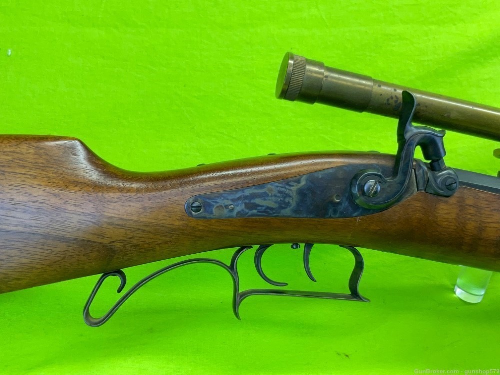 Pedersoli Tryon Target Rifle Match Sniper Dixie 4x15 Brass Scope DGW 50 Cal-img-4