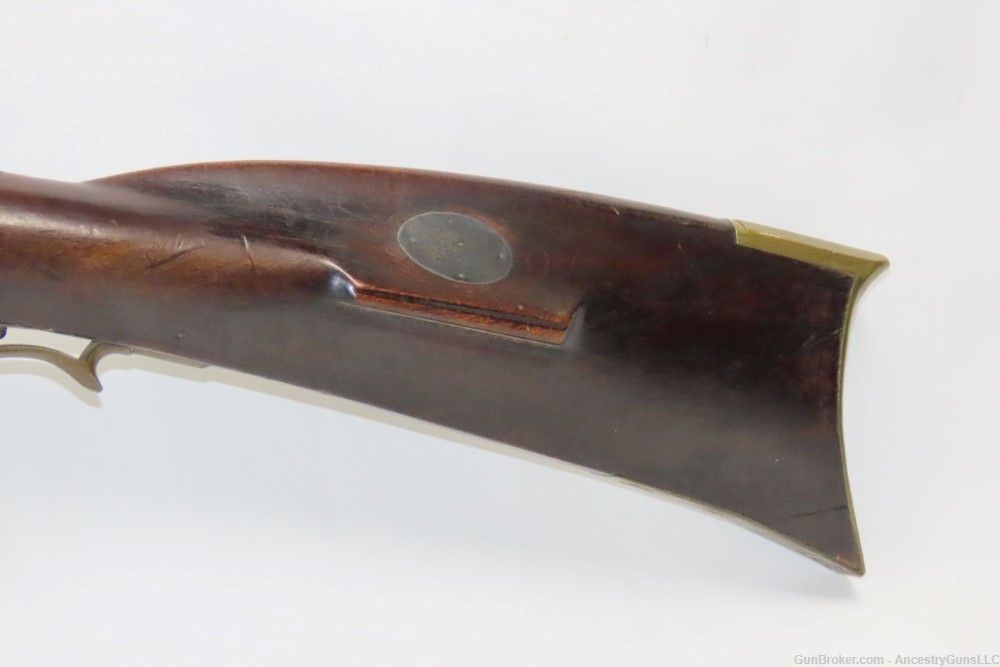 ENGRAVED Antique Full-Stock .38 Percussion PIONEER Long Rifle HOMESTEAD    -img-15
