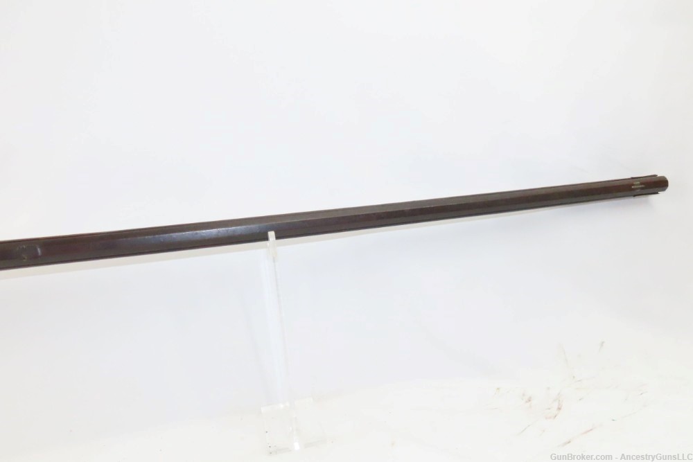 ENGRAVED Antique Full-Stock .38 Percussion PIONEER Long Rifle HOMESTEAD    -img-13