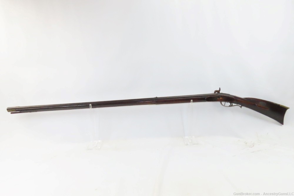 ENGRAVED Antique Full-Stock .38 Percussion PIONEER Long Rifle HOMESTEAD    -img-14