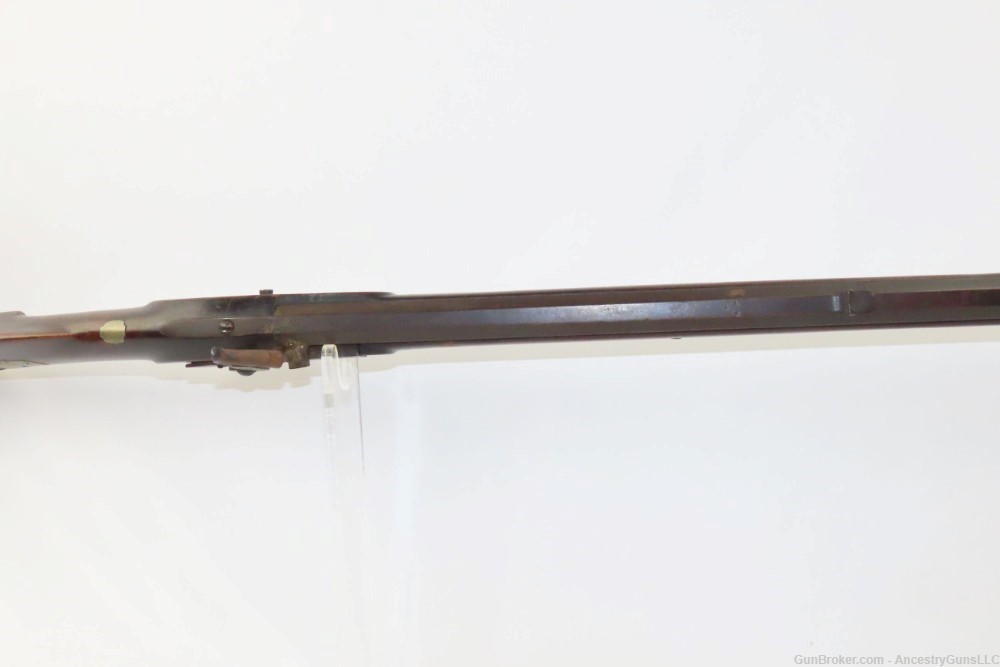 ENGRAVED Antique Full-Stock .38 Percussion PIONEER Long Rifle HOMESTEAD    -img-12