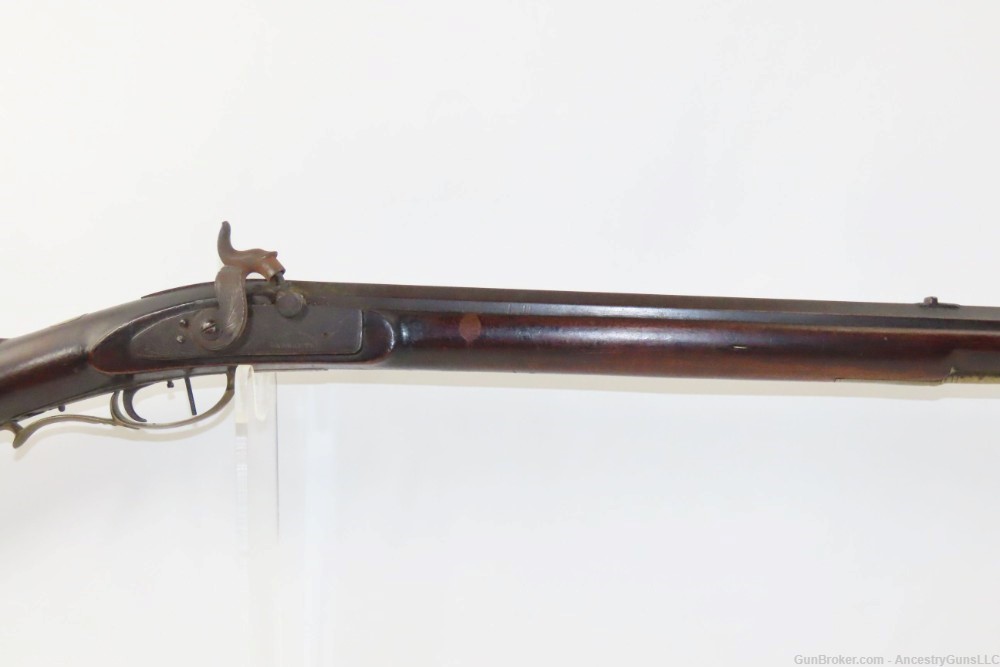 ENGRAVED Antique Full-Stock .38 Percussion PIONEER Long Rifle HOMESTEAD    -img-3