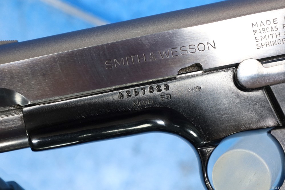 SMITH AND WESSON 59 9MM MADE IN 1975 S&W MODEL 59-img-5