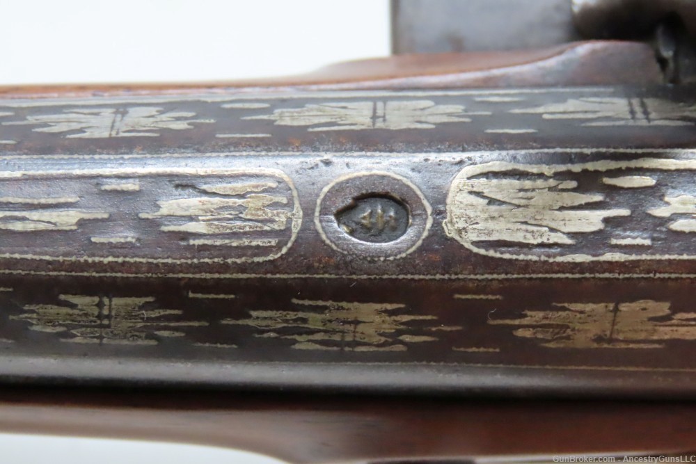 Antique Ornate OTTOMAN Flintlock BLUNDERBUSS DAG KNEE Pistol  -img-11
