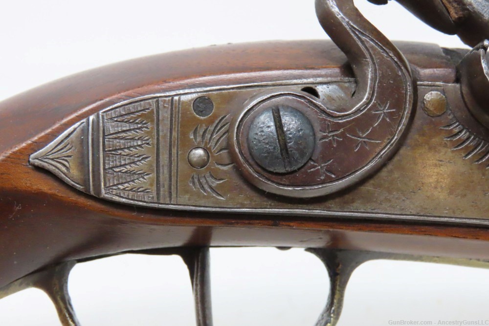Antique Ornate OTTOMAN Flintlock BLUNDERBUSS DAG KNEE Pistol  -img-5