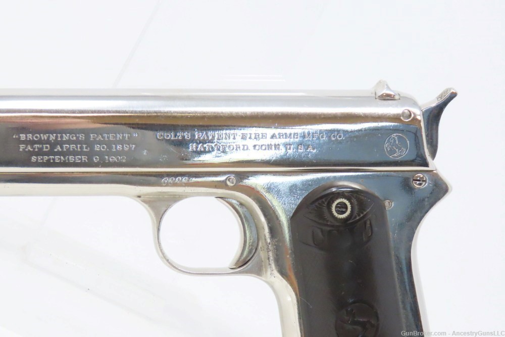 Scarce COLT Model 1902 Semi-Automatic .38 ACP Caliber SPORTING Pistol C&R  -img-3
