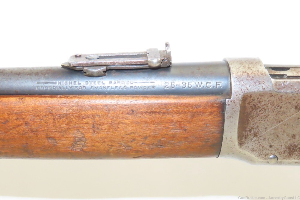 WORLD WAR I Era 1915 WINCHESTER M1894 .25-35 WCF SADDLE RING CARBINE C&R   -img-6