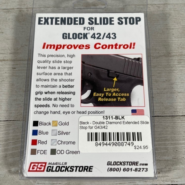 Glock 42 43 Extended Slide Stop New-img-1
