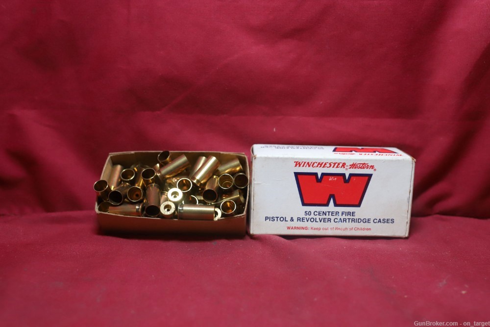 Winchester / Western 38 Auto Factory Unprimed Brass New, Old Stock 50 Count-img-2