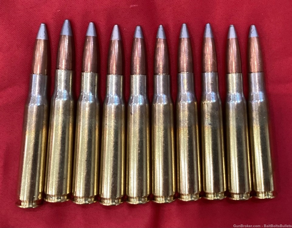 Lot of 10 Rounds 50 BMG Supply Silver Tip 690GR -img-0