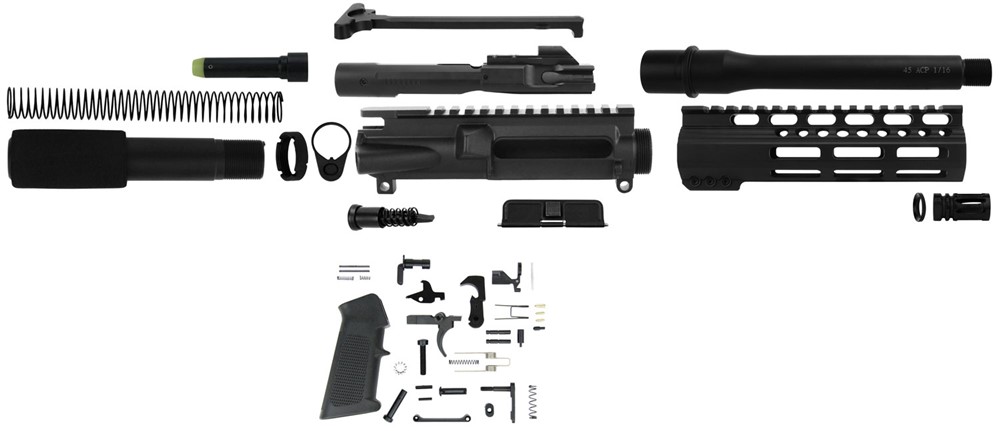TacFire AR Build Kit Pistol 45 ACP AR-10 Black Nitride Steel 5/8-24 tpi Spo-img-0