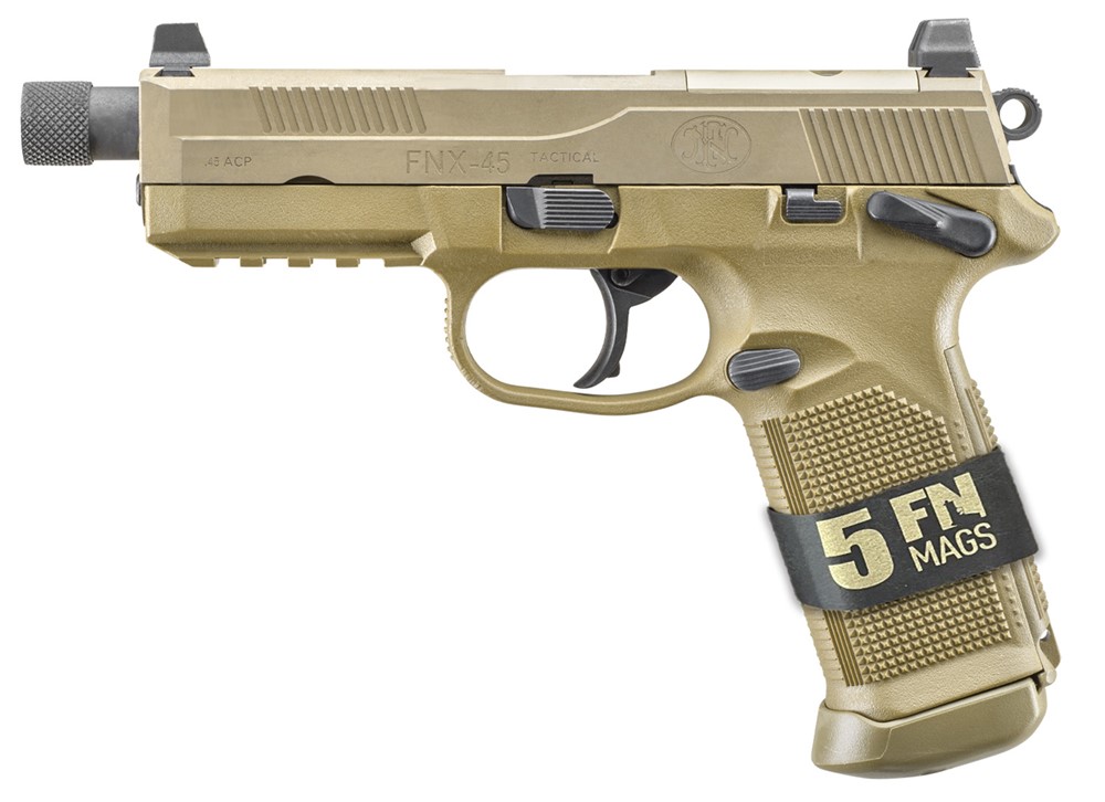 FN FNX Tactical Bundle 45 ACP Pistol 5.30 FDE FMKG49PK -img-1