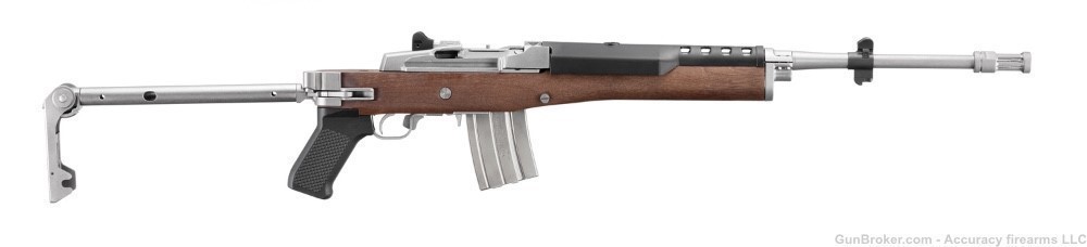  ruger Mini 14 Tactical Wood Stainless Steel Side Folder 18.5 20 5.56/223-img-2
