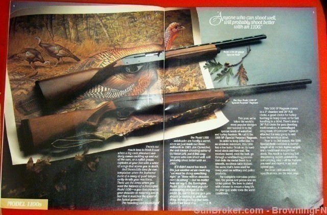Orig 1985 Remington Catalog Model 1100 870 700-img-1