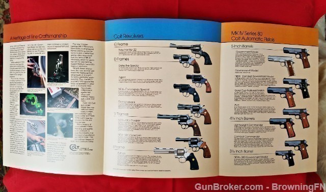 Orig Colt Catalog 1984 Model New Frontier, Agent-img-1