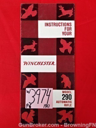 Orig Winchester Model 290 Owners Instruction Manual 1961-img-0