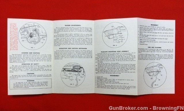 Orig Ruger No. 1 Single Shot Rifle Owners Instruction Manual-img-1