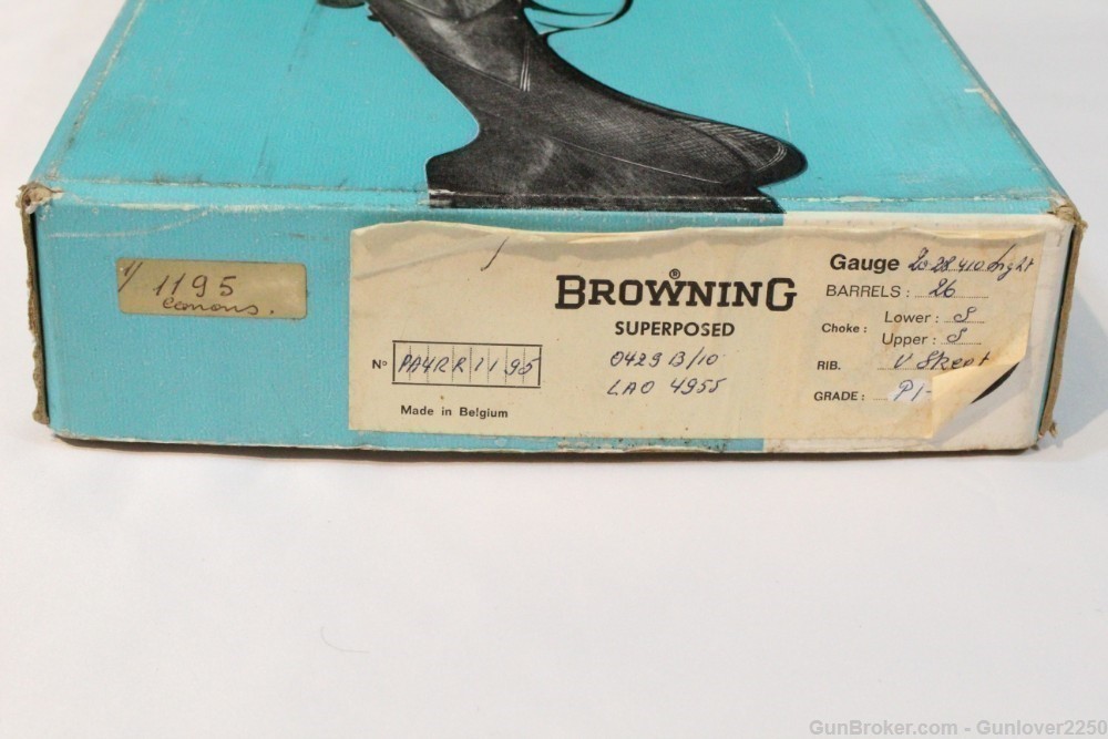 Browning EMPTY box for Superposed 12 Ga. shotgun-img-2