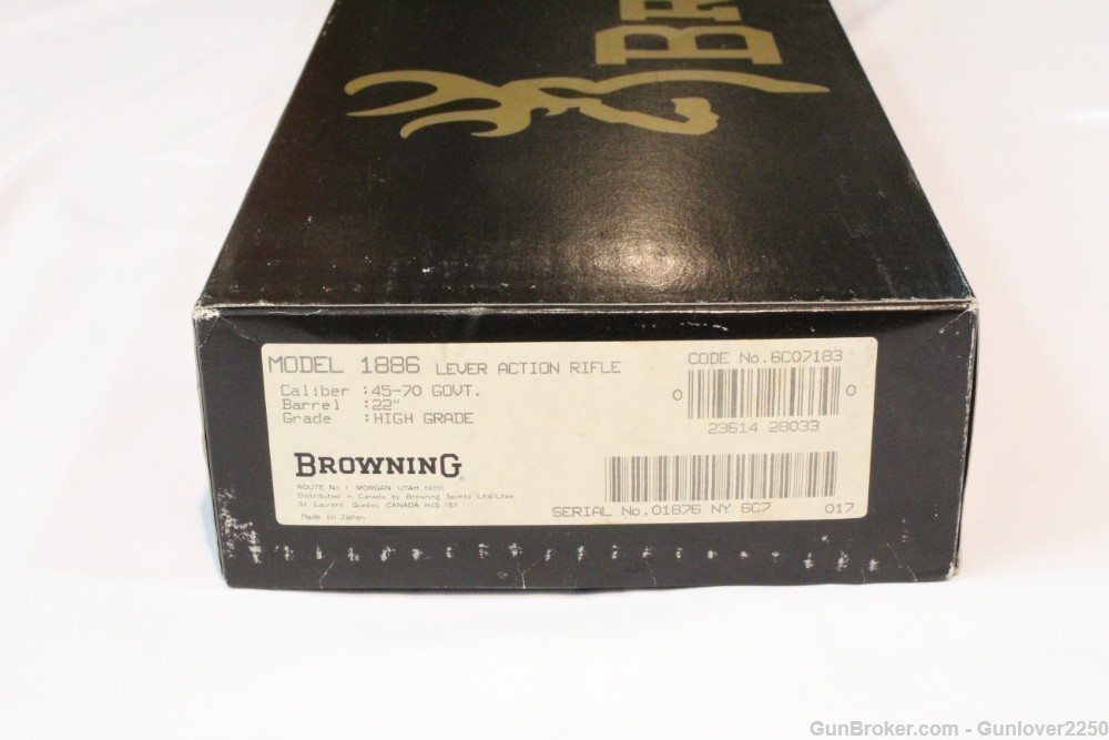 Browning Model 1886 LIMITED EDITION HIGH GRADE Rifle 1 of 3000 NEW-img-18