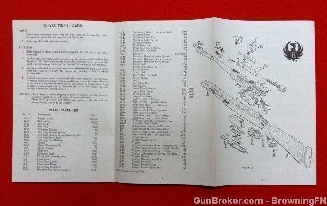 Orig Ruger M-77 Owners Instruction Manual 1969-img-2