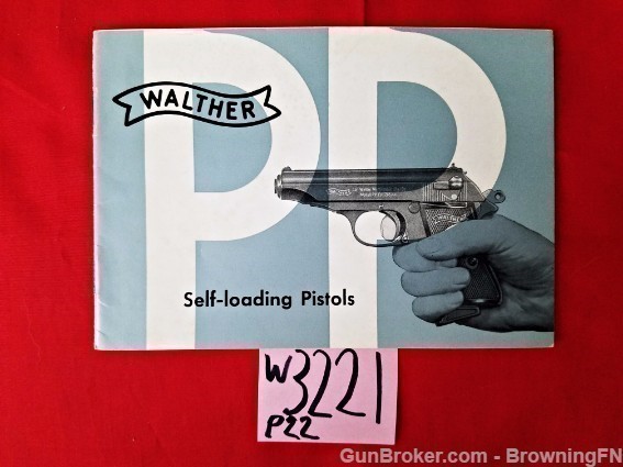 Orig Walther Self-Loading Pistols Owners Manual-img-0
