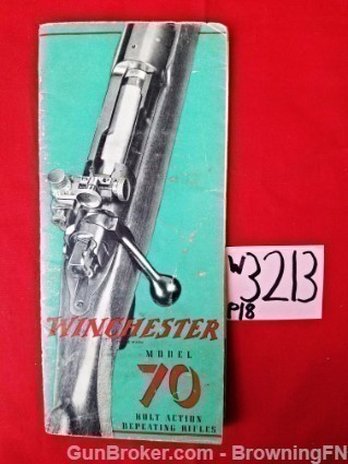 Orig Winchester Model 70 Bolt Action Flyer-img-0