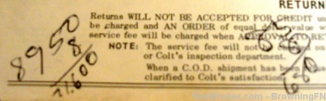 Orig Colt Price List 1969 All Models 4 pages-img-3