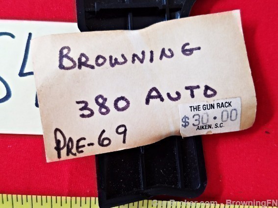 Orig Browning .32 .380 Post 1968 Black Grips-img-2