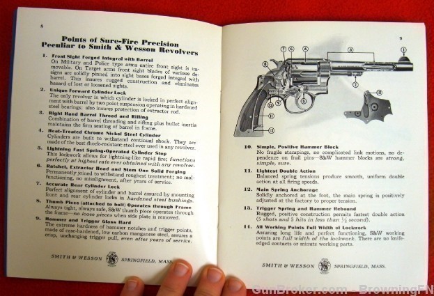 Orig S&W Catalog 1940 All Models Revolvers K-22-img-4
