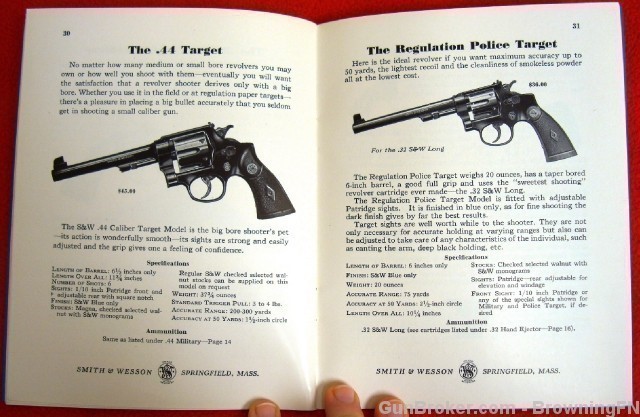 Orig S&W Catalog 1940 All Models Revolvers K-22-img-17
