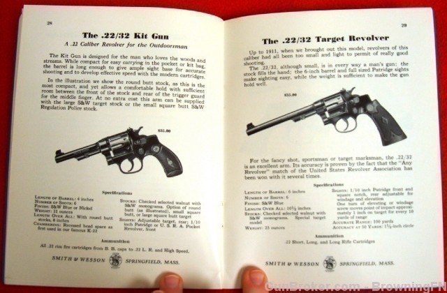 Orig S&W Catalog 1940 All Models Revolvers K-22-img-16