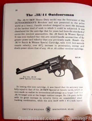 Orig S&W Catalog 1940 All Models Revolvers K-22-img-14