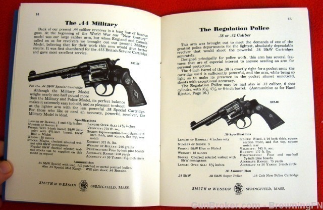 Orig S&W Catalog 1940 All Models Revolvers K-22-img-7