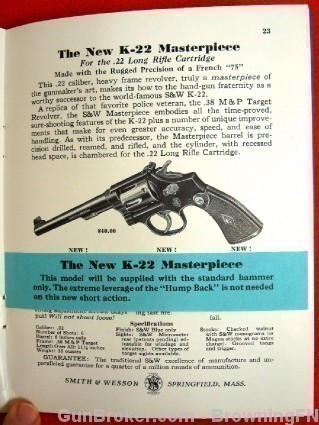 Orig S&W Catalog 1940 All Models Revolvers K-22-img-12