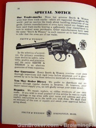 Orig S&W Catalog 1940 All Models Revolvers K-22-img-20