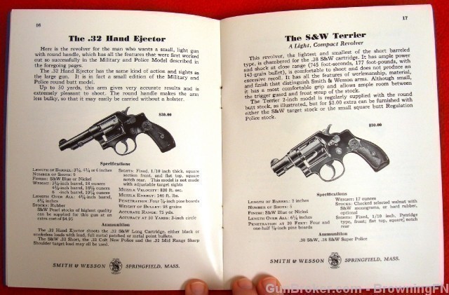 Orig S&W Catalog 1940 All Models Revolvers K-22-img-8