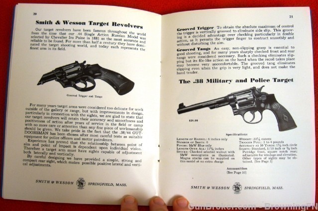 Orig S&W Catalog 1940 All Models Revolvers K-22-img-10