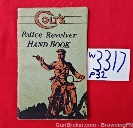 Orig Colt Police Revolver Hand Book-img-0