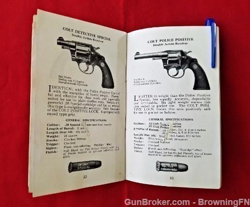 Orig Colt Police Revolver Hand Book-img-1