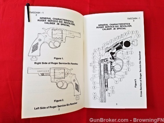 Orig Ruger Service-Six Military Owners Instruction Manual-img-1