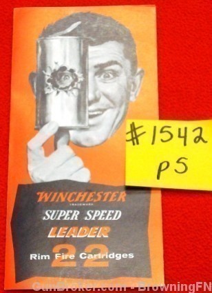 Orig Winchester Super Speed Leader 22 Flyer-img-0