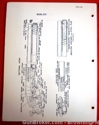 Orig Remington Field Service Owners Instruction Manual Model 870-img-2