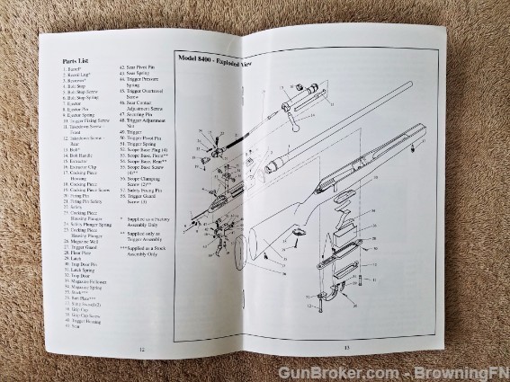 Orig Kimber Model 8400 Owners Instruction Manual 11-04-img-1
