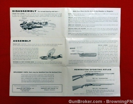 Orig Remington Model 870 Wingmaster Owners Instruction Manual-img-1