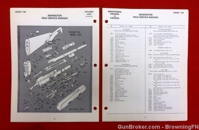 Orig Remington Model 1100 Field Service Owners Instruction Manual-img-1