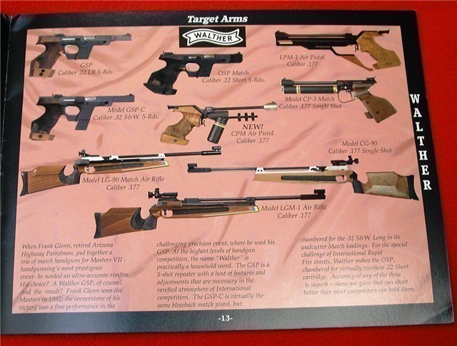 Orig Interarms Catalog 1993 Walther Rossi Astra-img-3