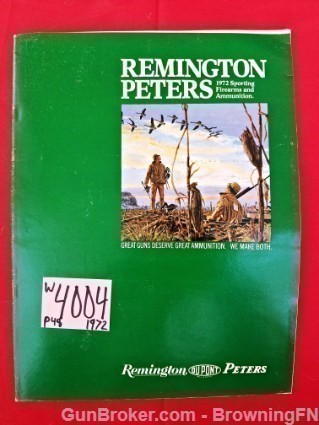 Orig Remington Peters Catalog 1972 Model 1100 870-img-0